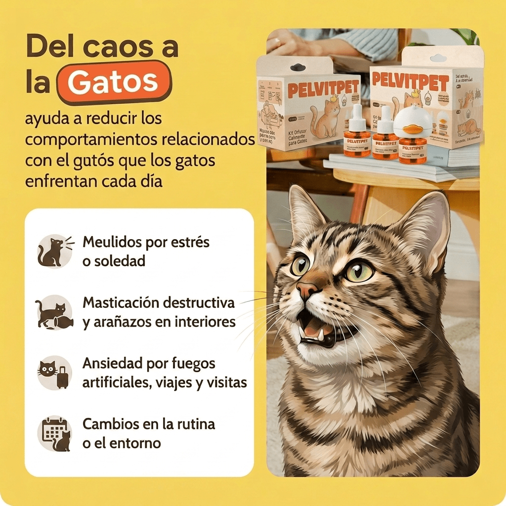 Difusor Antiestrés Pelux™ para Gatos - Pelvitpet