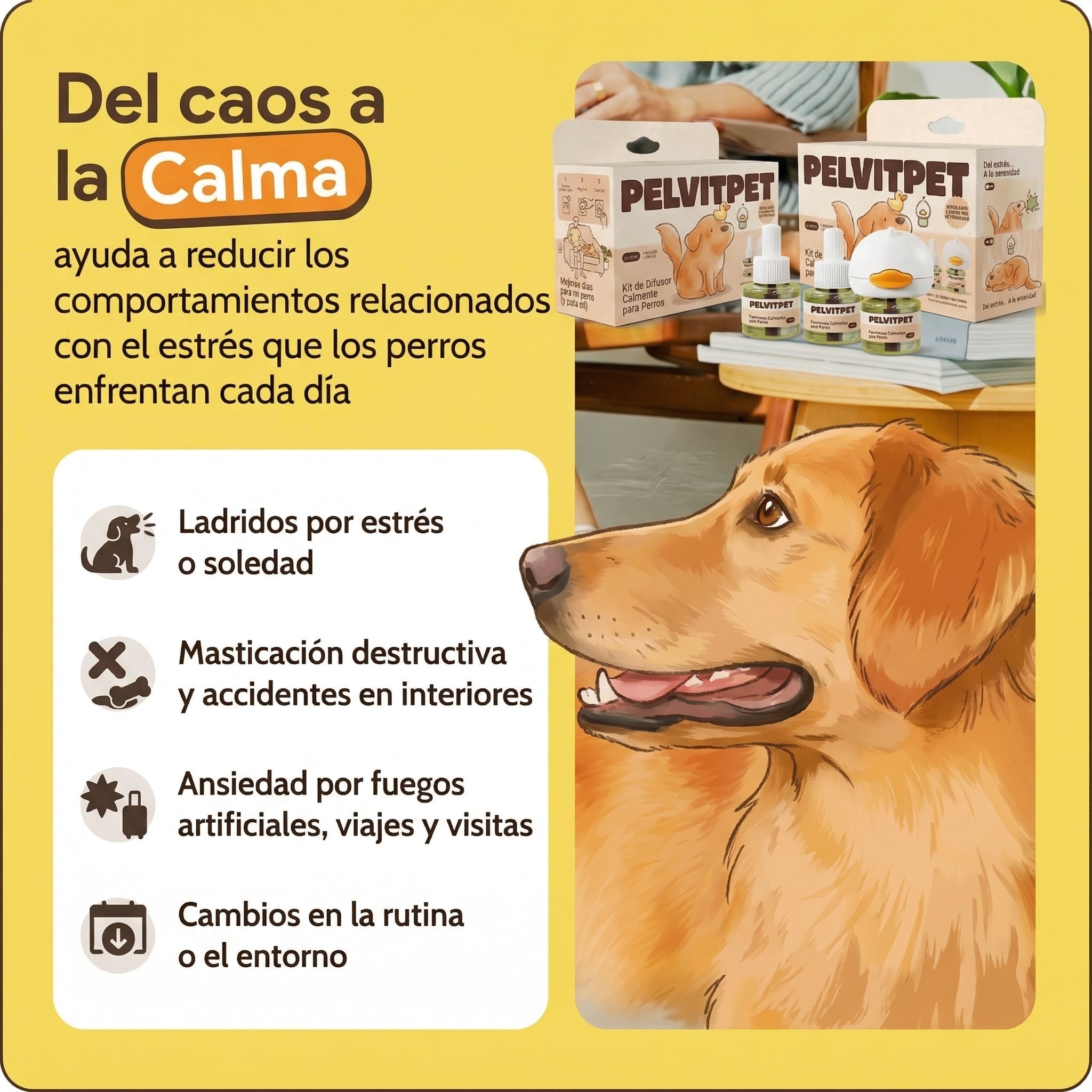 Difusor Antiestrés Pelux™ para Perros - Pelvitpet