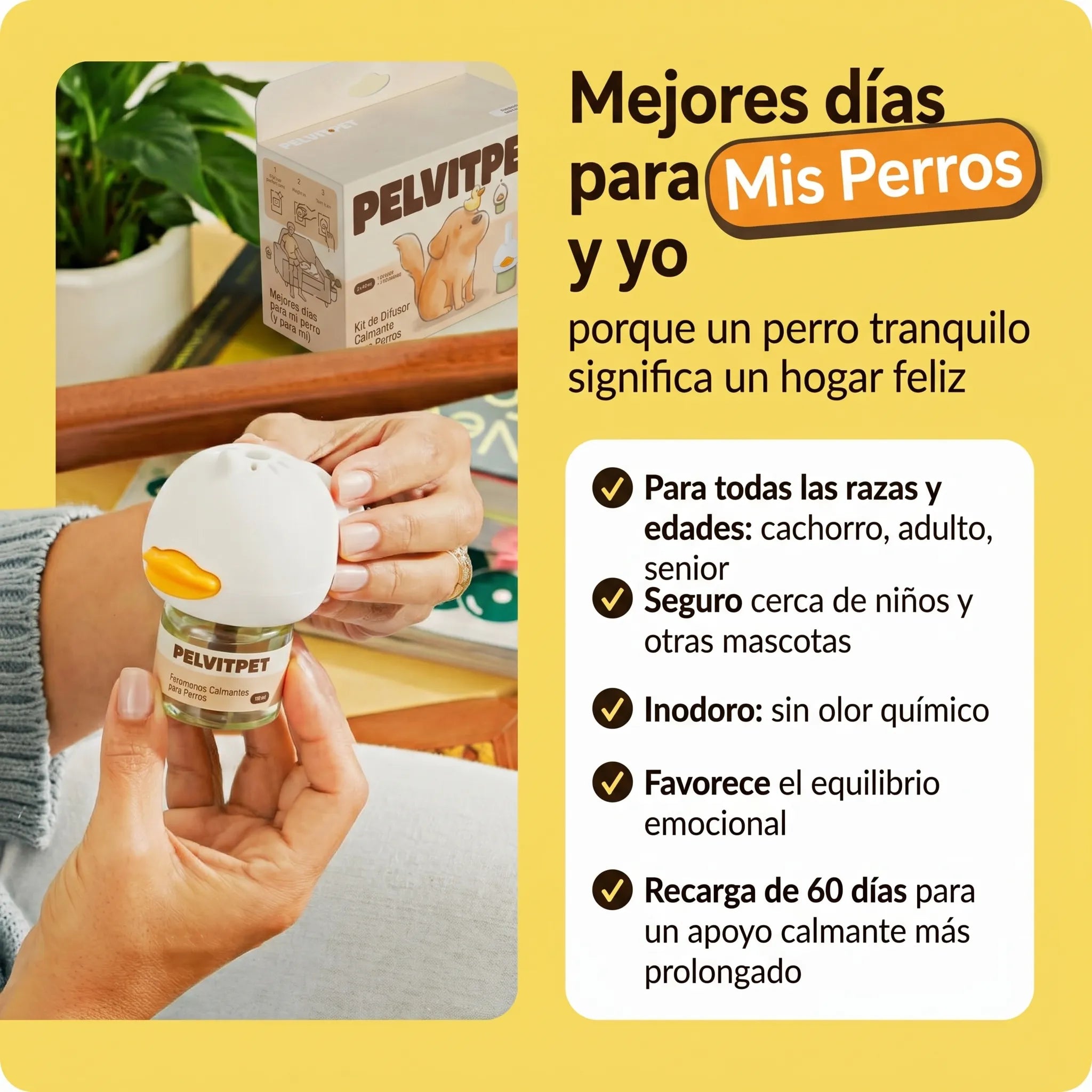 Difusor Antiestrés Pelux™  para Perros