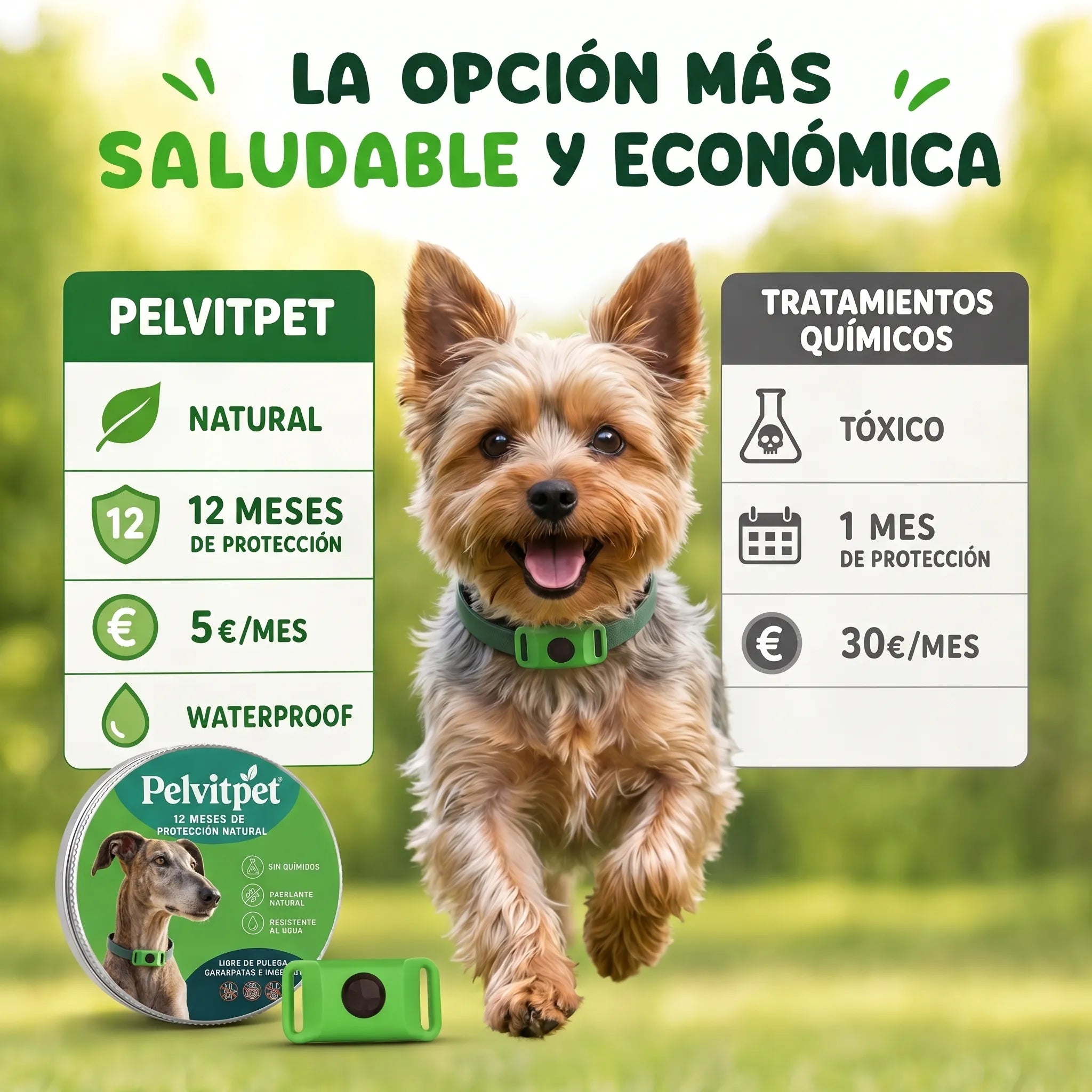 Pelvitpet - Escudo Natural 12 Meses: Protección Total contra Pulgas y Garrapatas