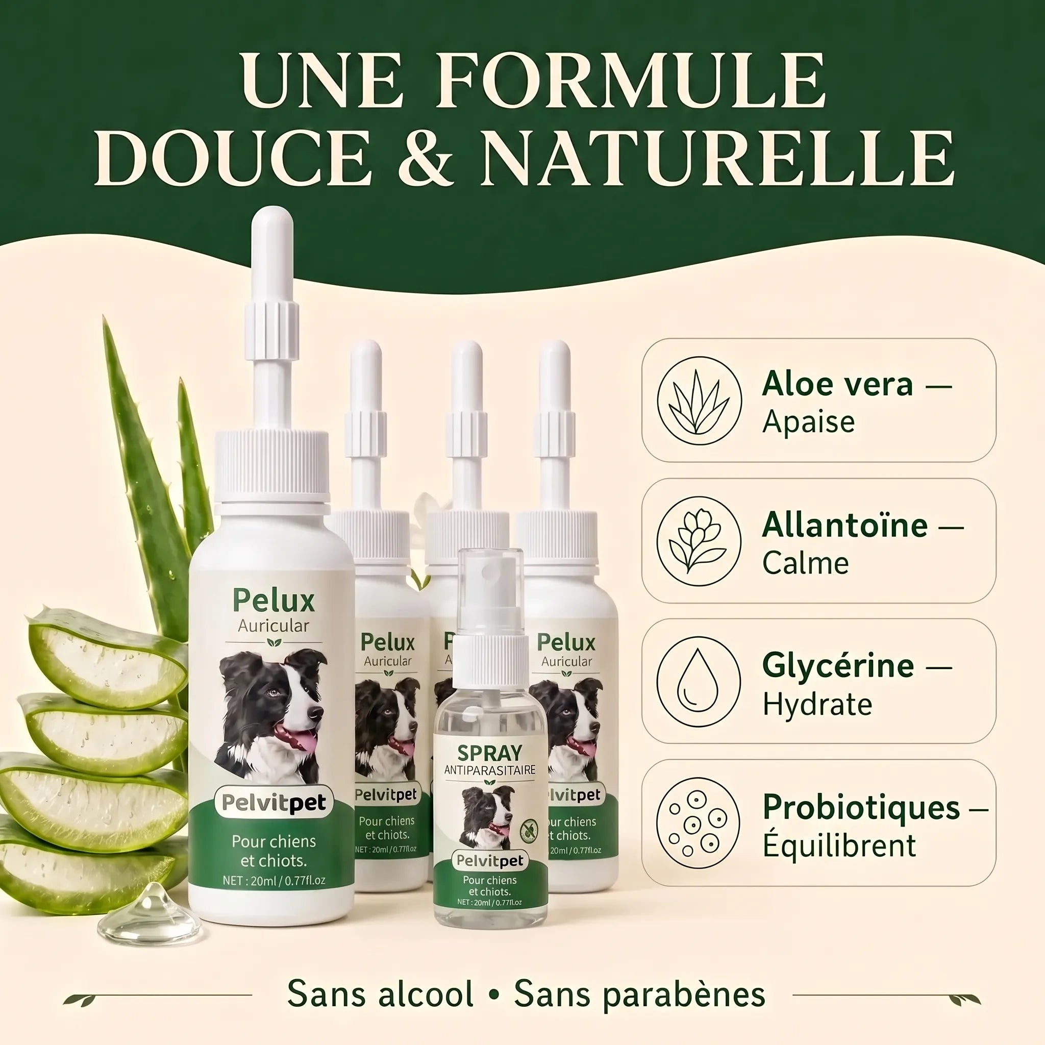 Pelux Auricular - Nettoyant Auriculaire pour Chiens