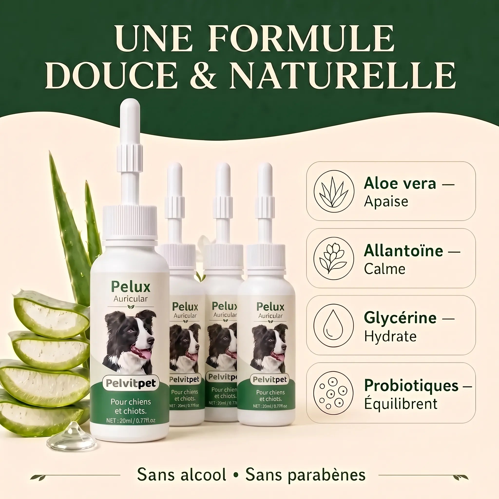 Pelux Auricular - Nettoyant Auriculaire pour Chiens