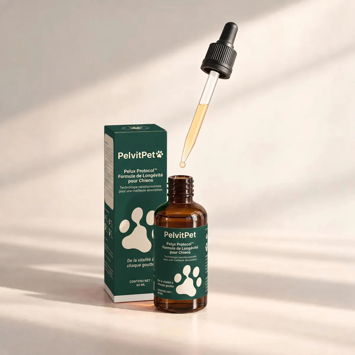 Pelux Protocol™ – Formule de Longévité pour Chiens