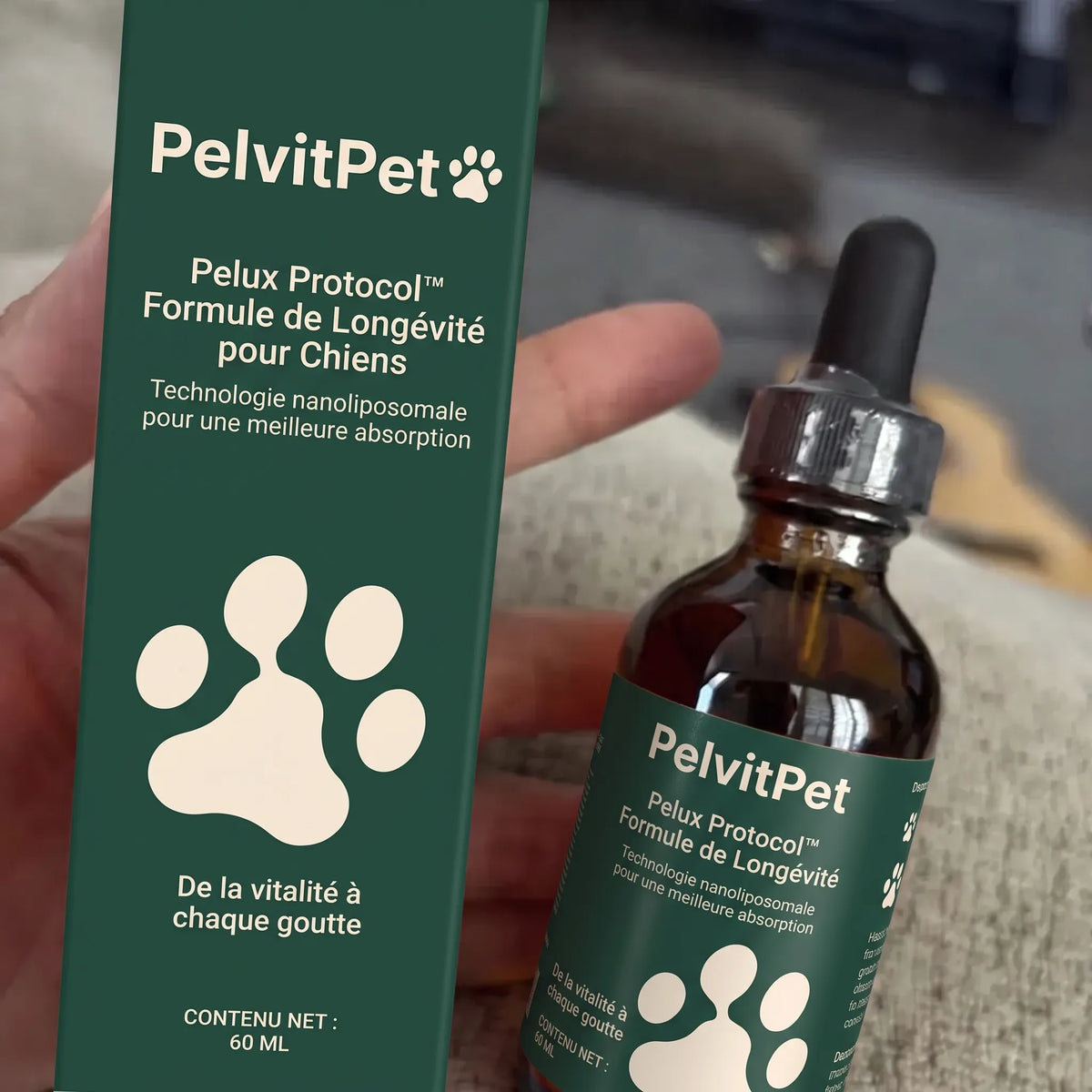 Pelux Protocol™ – Formule de Longévité pour Chiens
