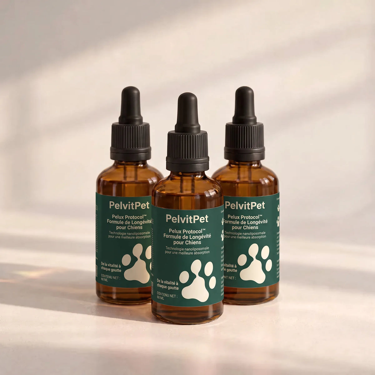 Pelux Protocol™ – Formule de Longévité pour Chiens